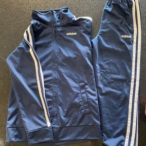 Adidas Boys Matching Set Beautiful Navy Blue